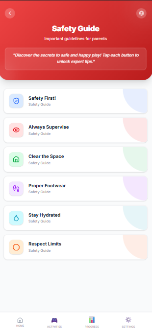 Safety Guide Mockup